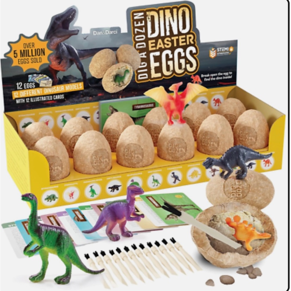 Dan & Darci Dig A Dozen Dino Eggs Kit